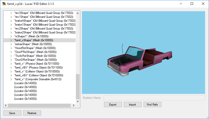 Lucas' P3D Editor 3.1.5
